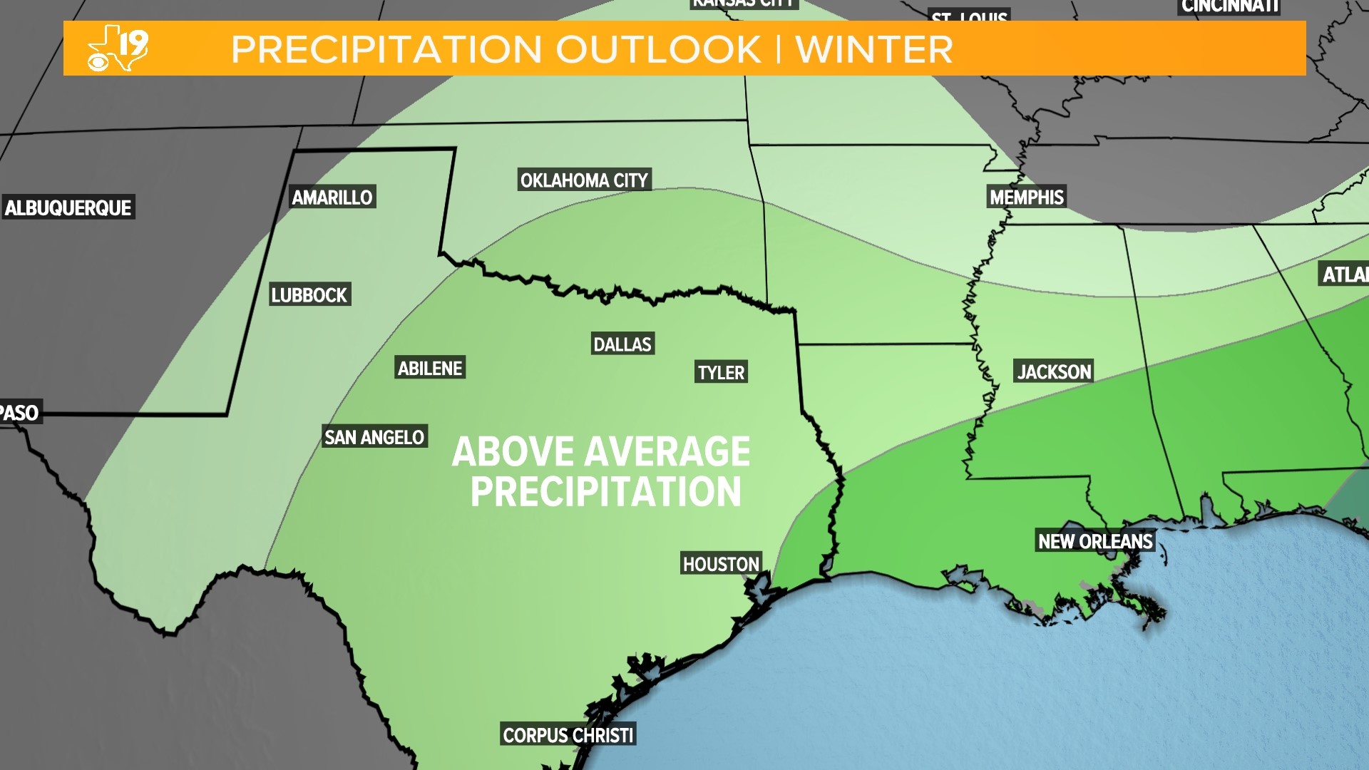 CBS19 WEATHER It Will Be A Wet Winter Across East Texas Cbs19 Tv