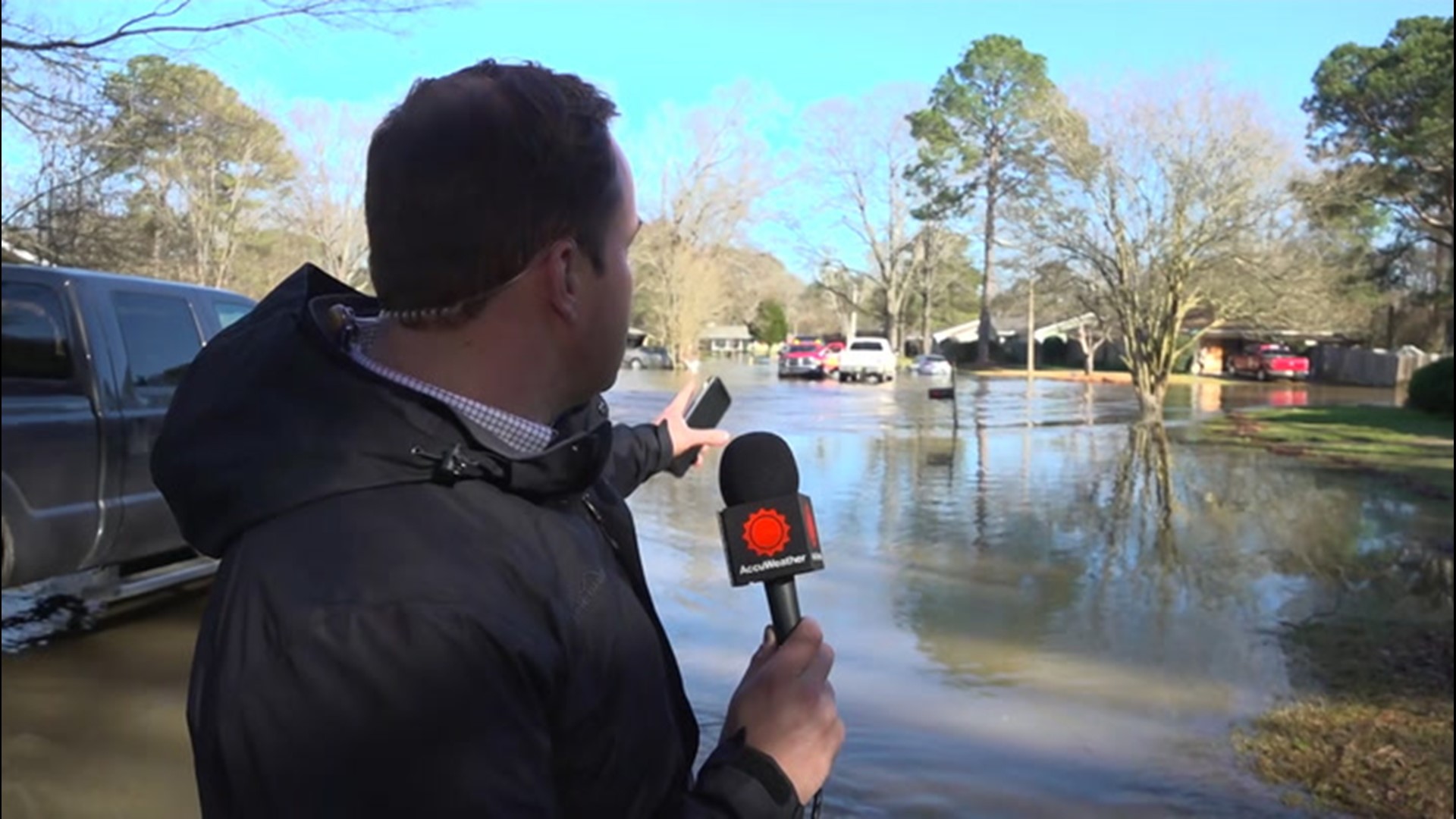 Officials at Barnett Reservoir said they were working hard on Feb. 14 to delay the release of flood waters expected to impact Jackson, Mississippi over the weekend.