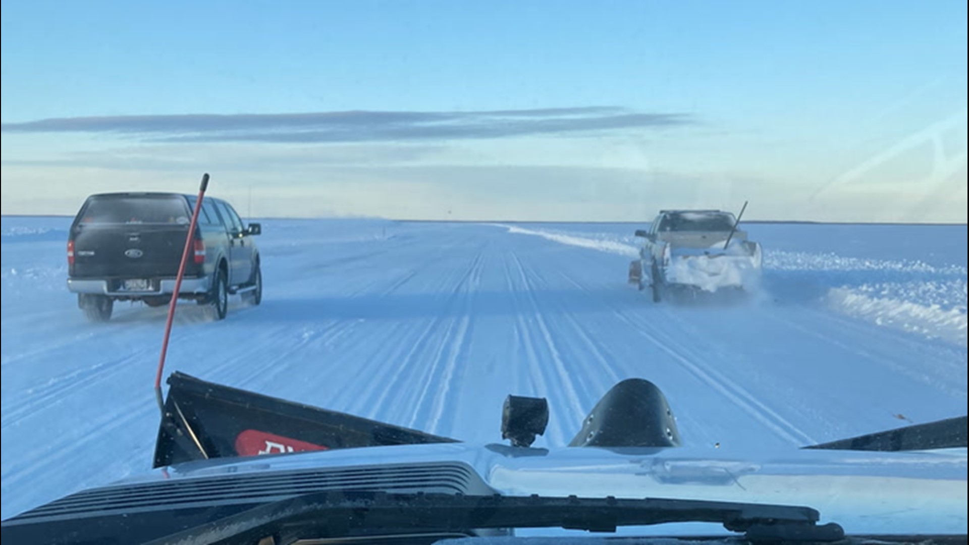 Businesses in Minnesota's Northwest Angle have struggled since the border closed. This winter, they took matters into their own hands and built a 22-mile-long ice road.