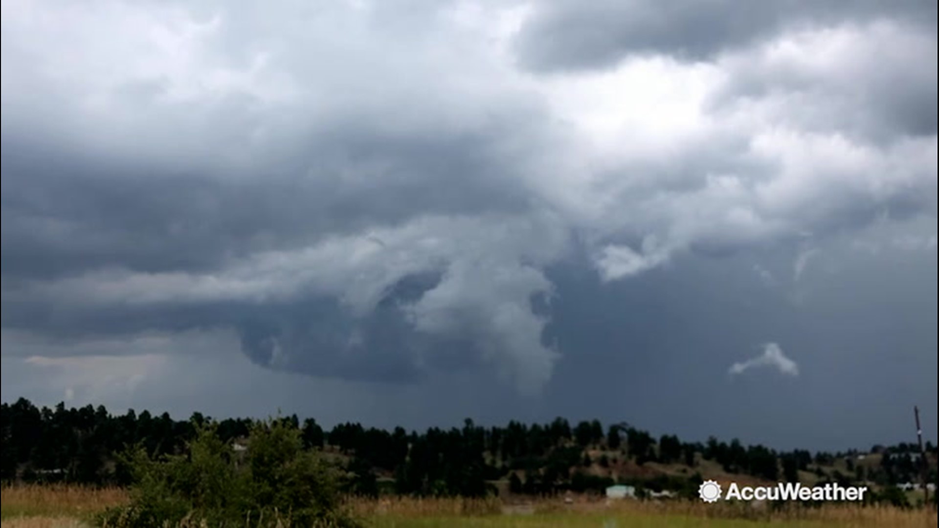 A dangerous storm carrying hail, rain and lightning slowly moved over Denver and caused dangerous flash flooding, on Aug. 22.