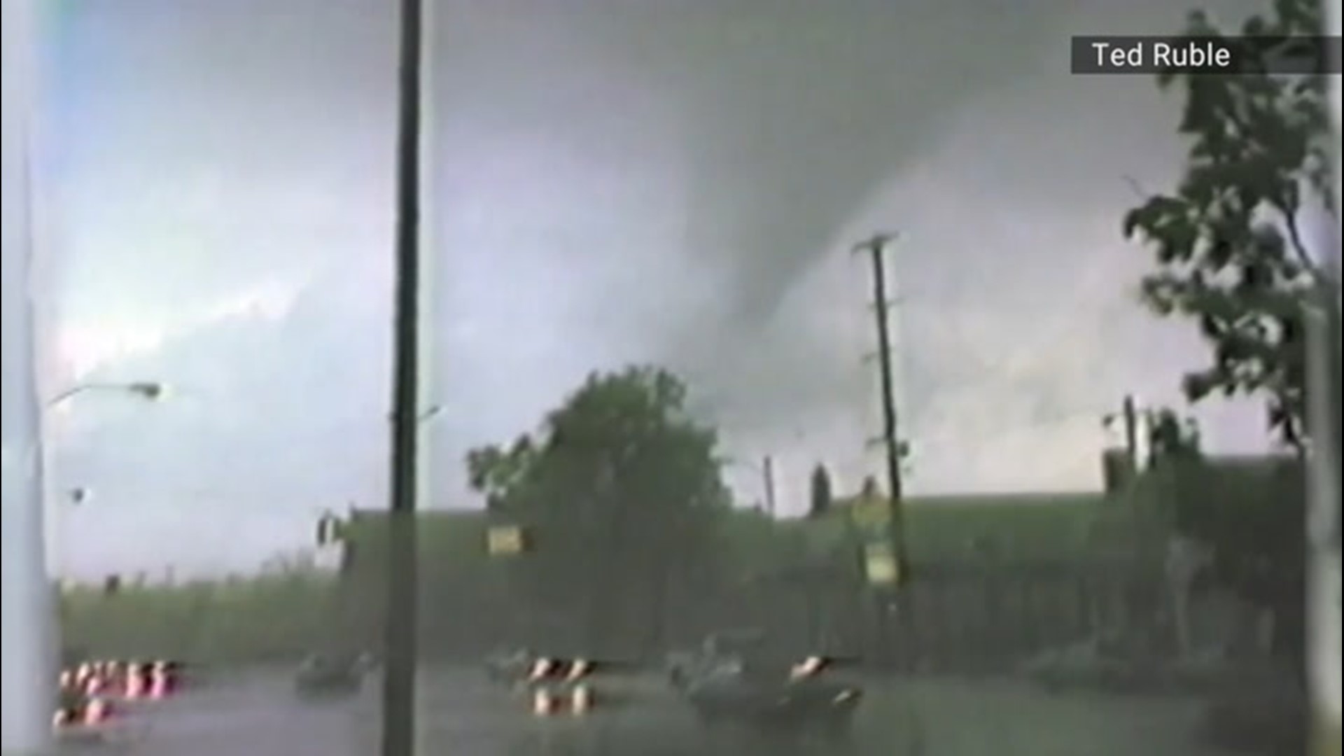 First US amateur tornado video recording, May 13, 1980