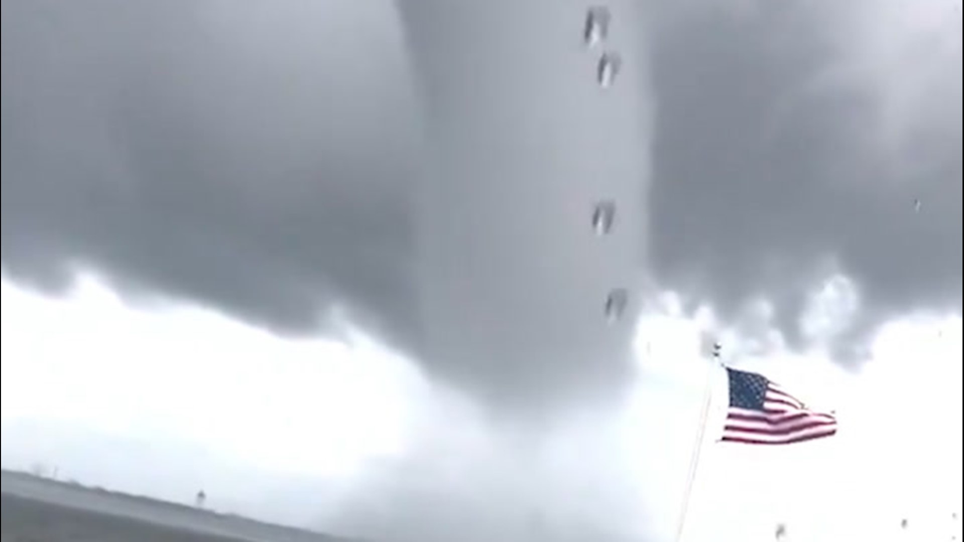 A waterspout formed right behind this resident's house on Barnegat Bay in Toms River, New Jersey, on May 8.