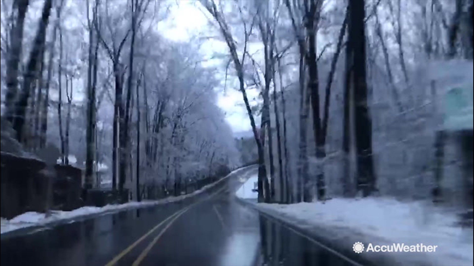 Sunday morning, State College, Pennsylvania, was a winter wonderland. Road conditions weren't favorable early in the morning, but by daybreak, snow started to melt.