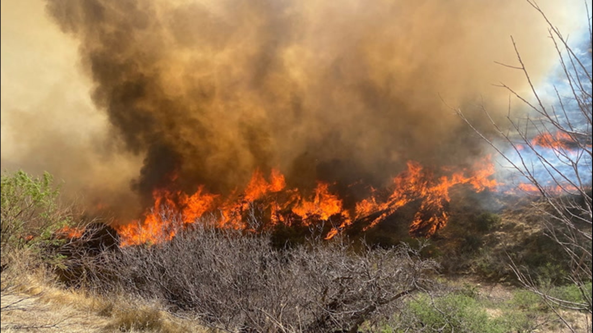 The Copper Canyon Fire burned more than 2,400 acres in the span of a day as firefighters battled wind gusts and dry heat in addition to the fire.