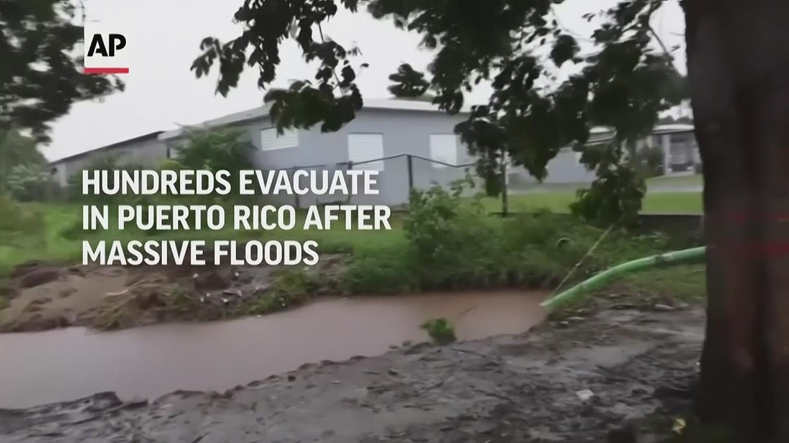 Hundreds evacuate in Puerto Rico after massive floods