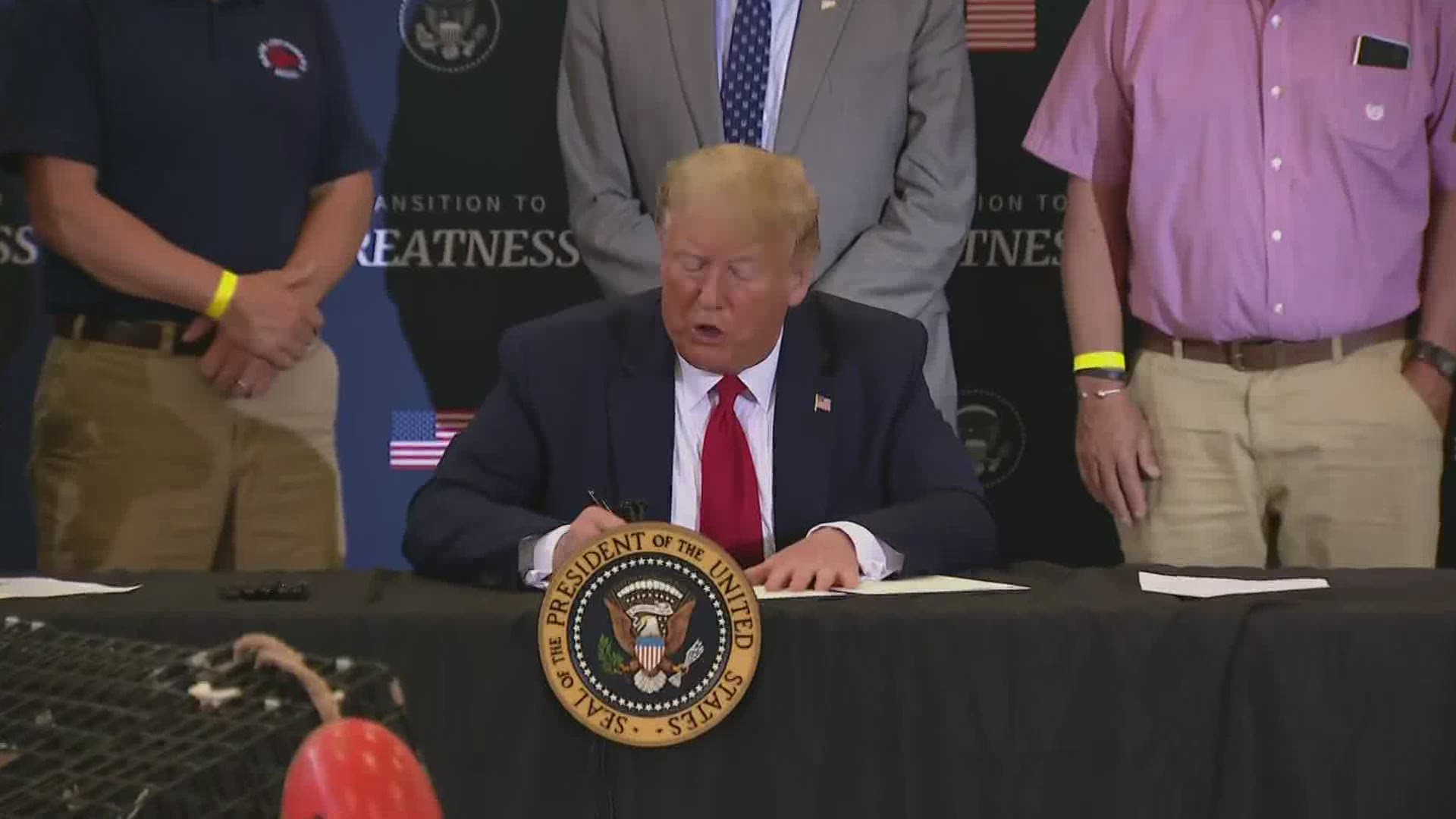 Trump signs fishing executive order