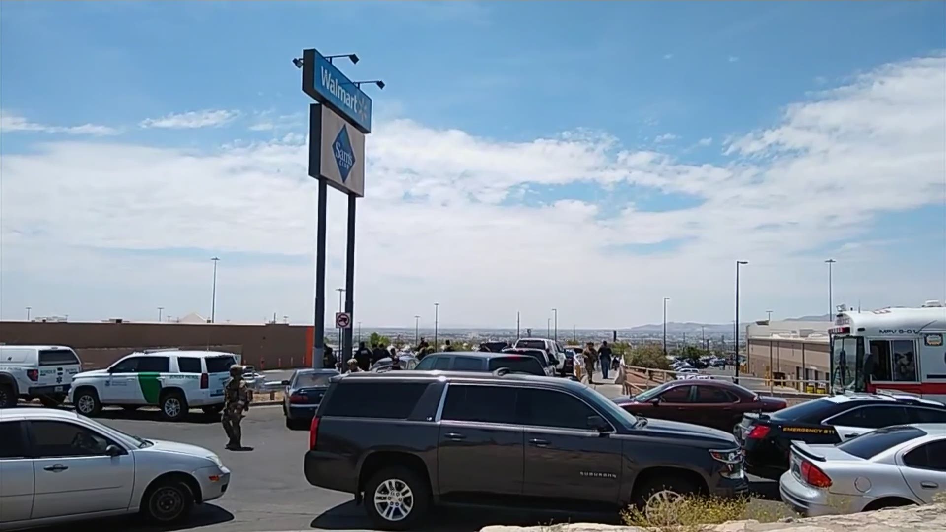 Multiple people were killed and at least one person was in custody after a shooter went on a rampage Saturday at a shopping mall, police in the Texas border town of El Paso said. (AP)
