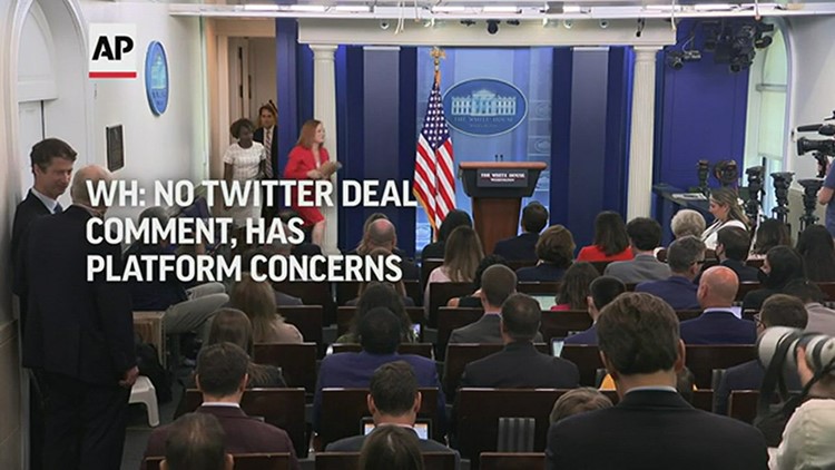 White House: No comment on Twitter sale; concern over power of large social media platforms