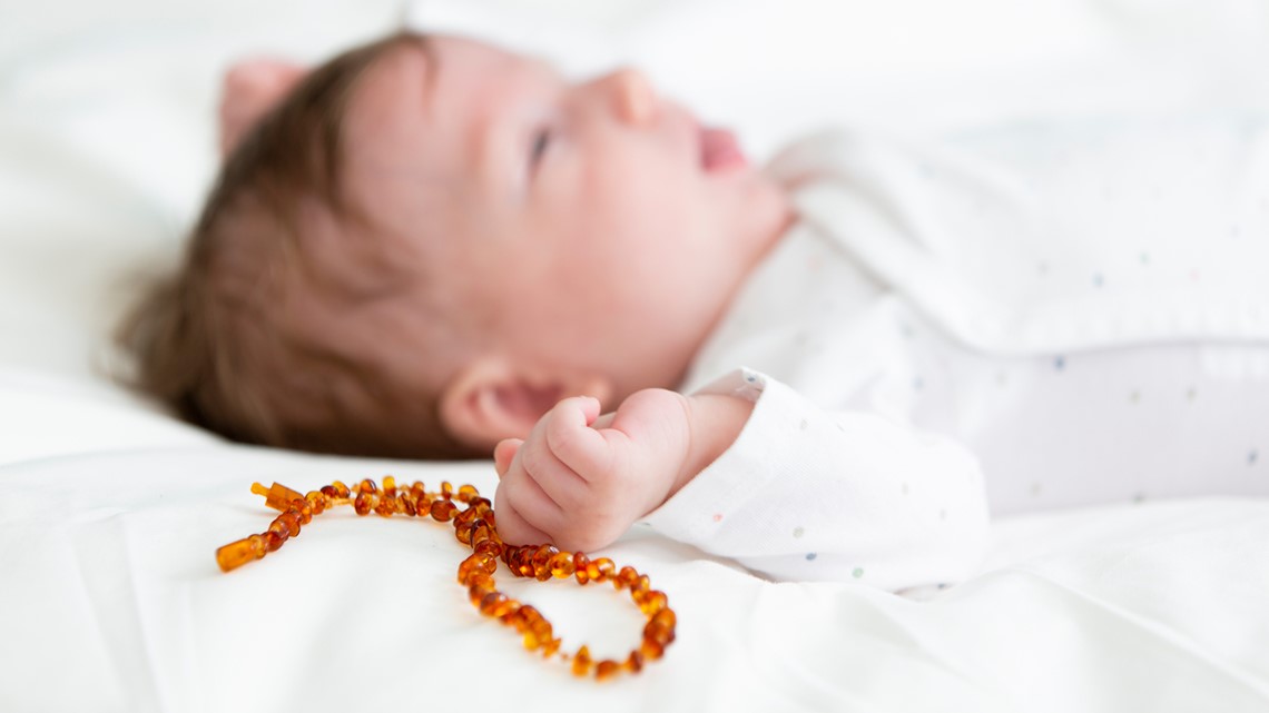 Amber necklace for older clearance child