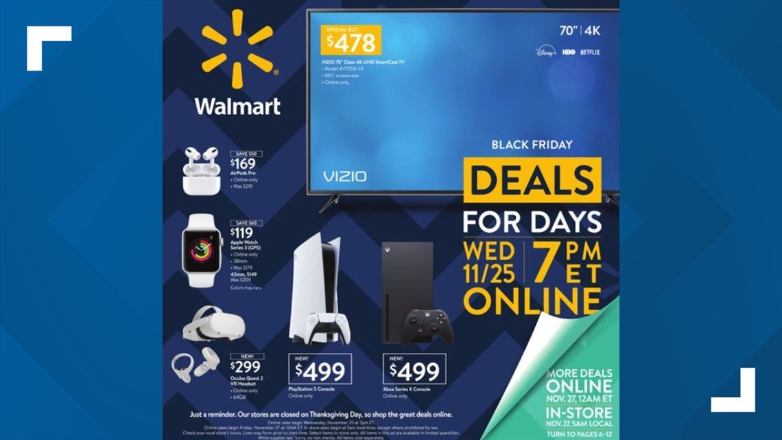 Walmart Black Friday ad 2020 features online only doorbusters | www.paulmartinsmith.com