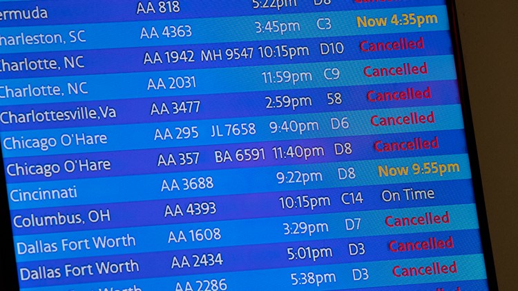 Dashboard showing compensation for flight delays now available