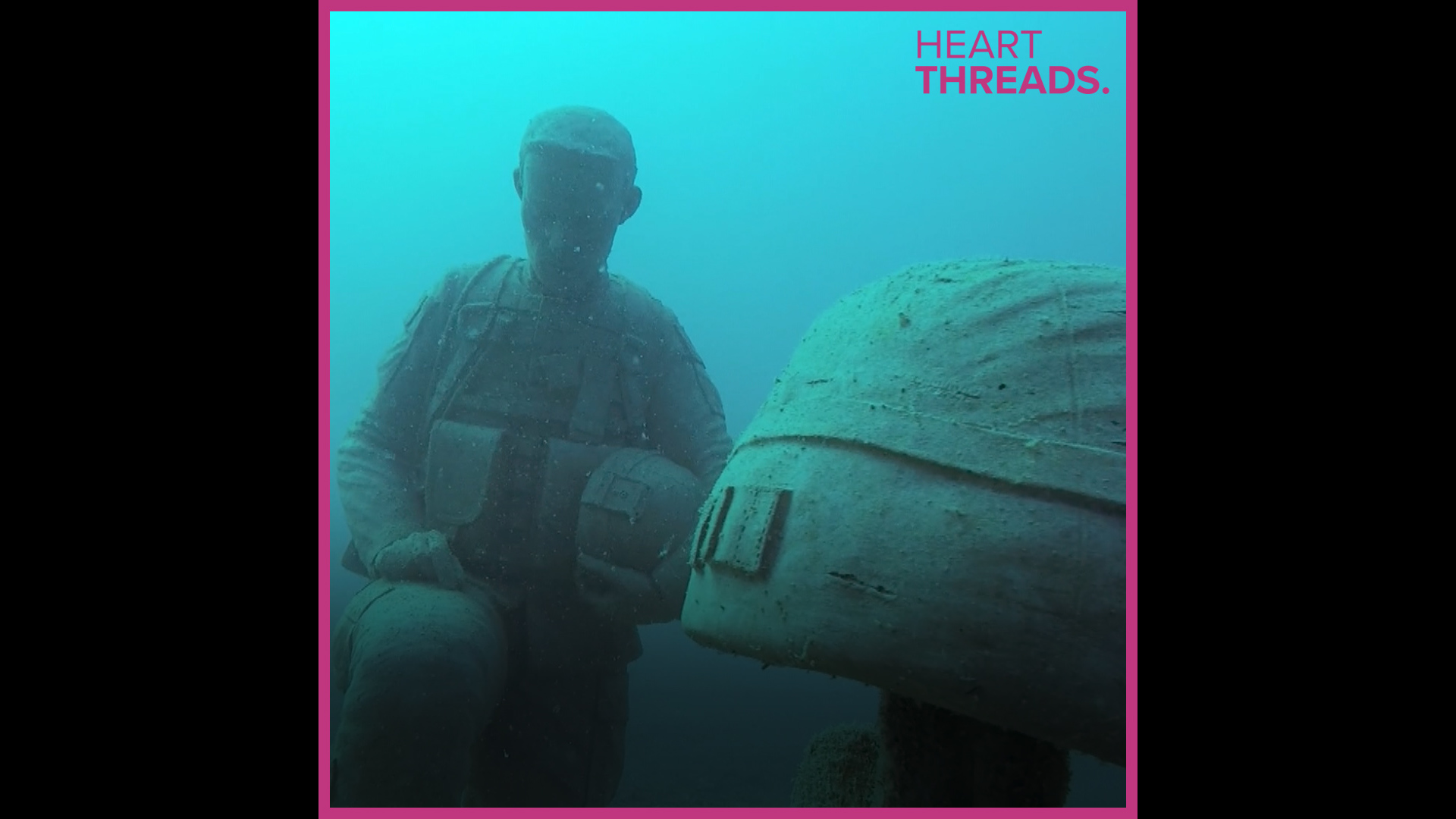 To honor veterans of the armed forces, a Florida scuba diving company created an underwater memorial.
