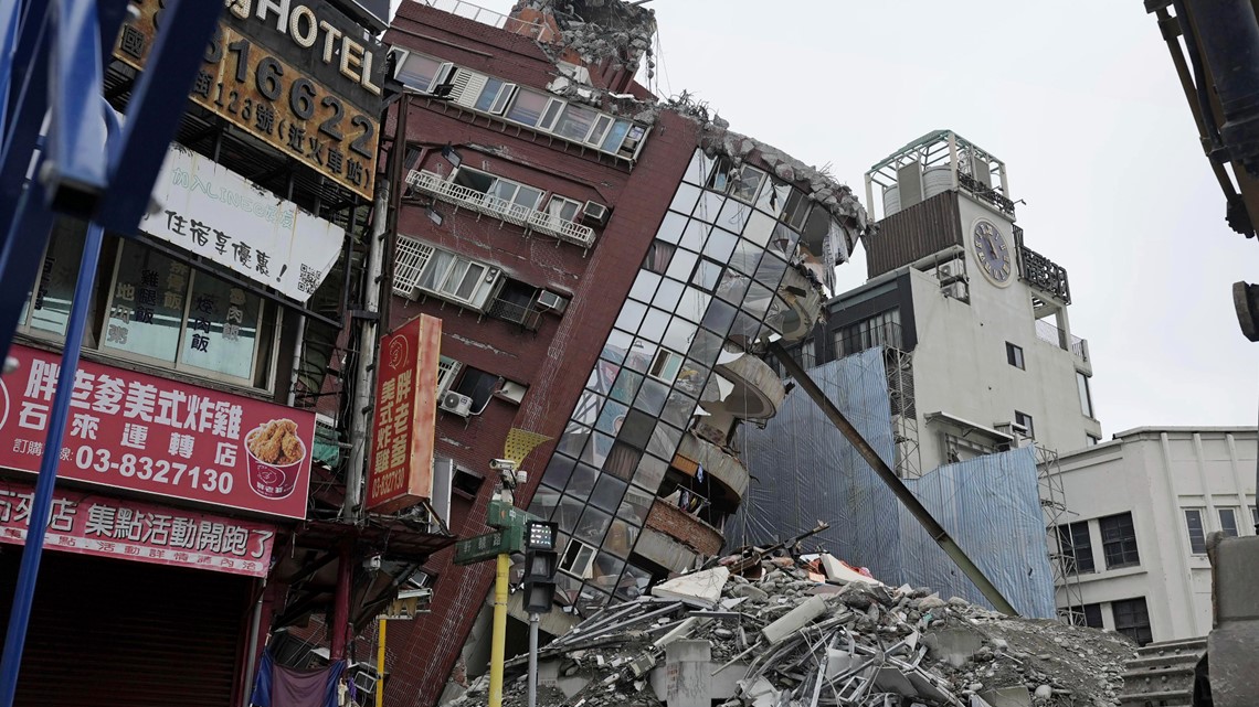 Taiwan earthquake leaves 13 dead, damages buildings cbs19.tv