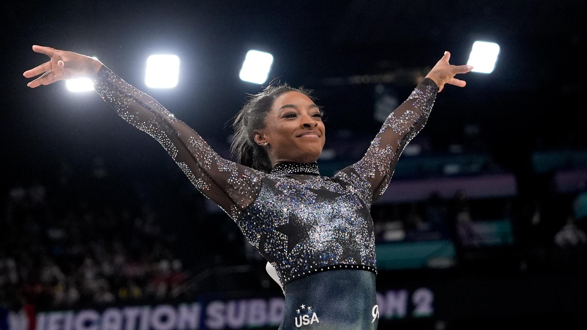 Simone Biles injured, but still dominates in Olympic return cbs19.tv