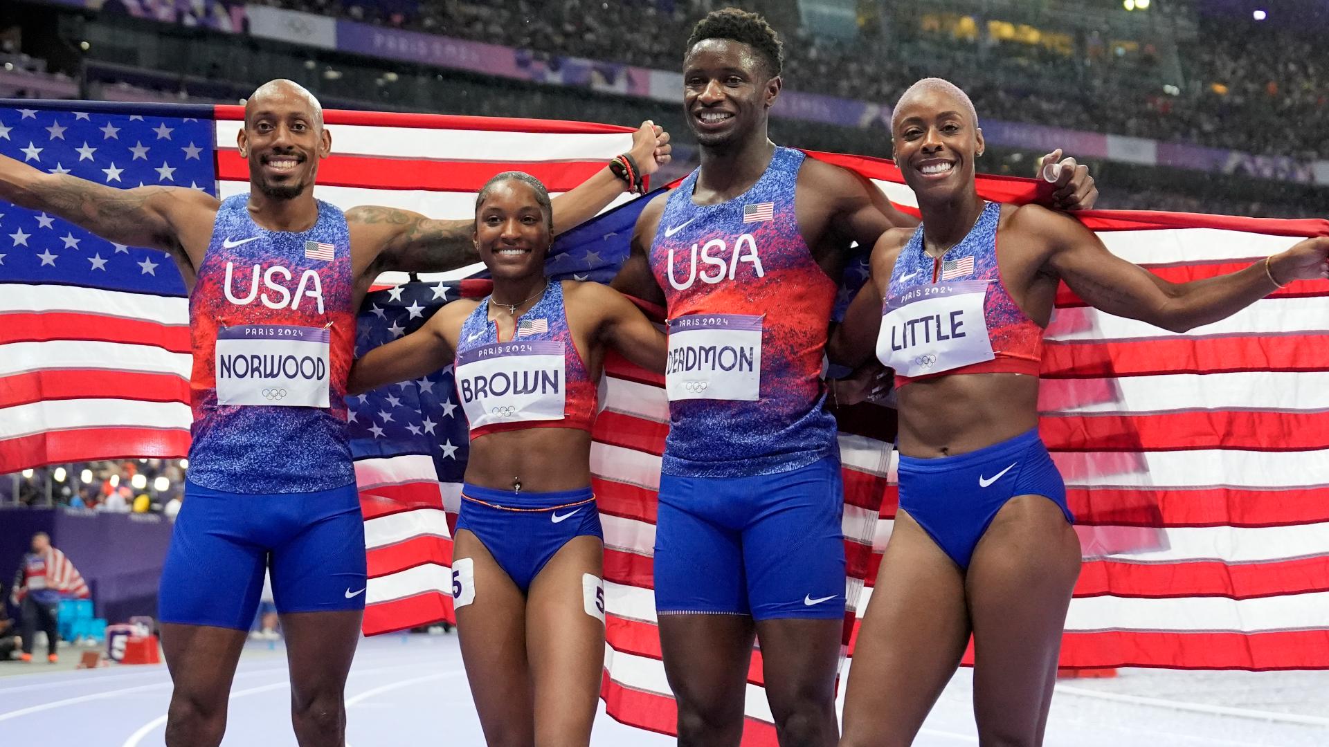 Day after world record run, US gets silver in 4x400 mixed relay cbs19.tv