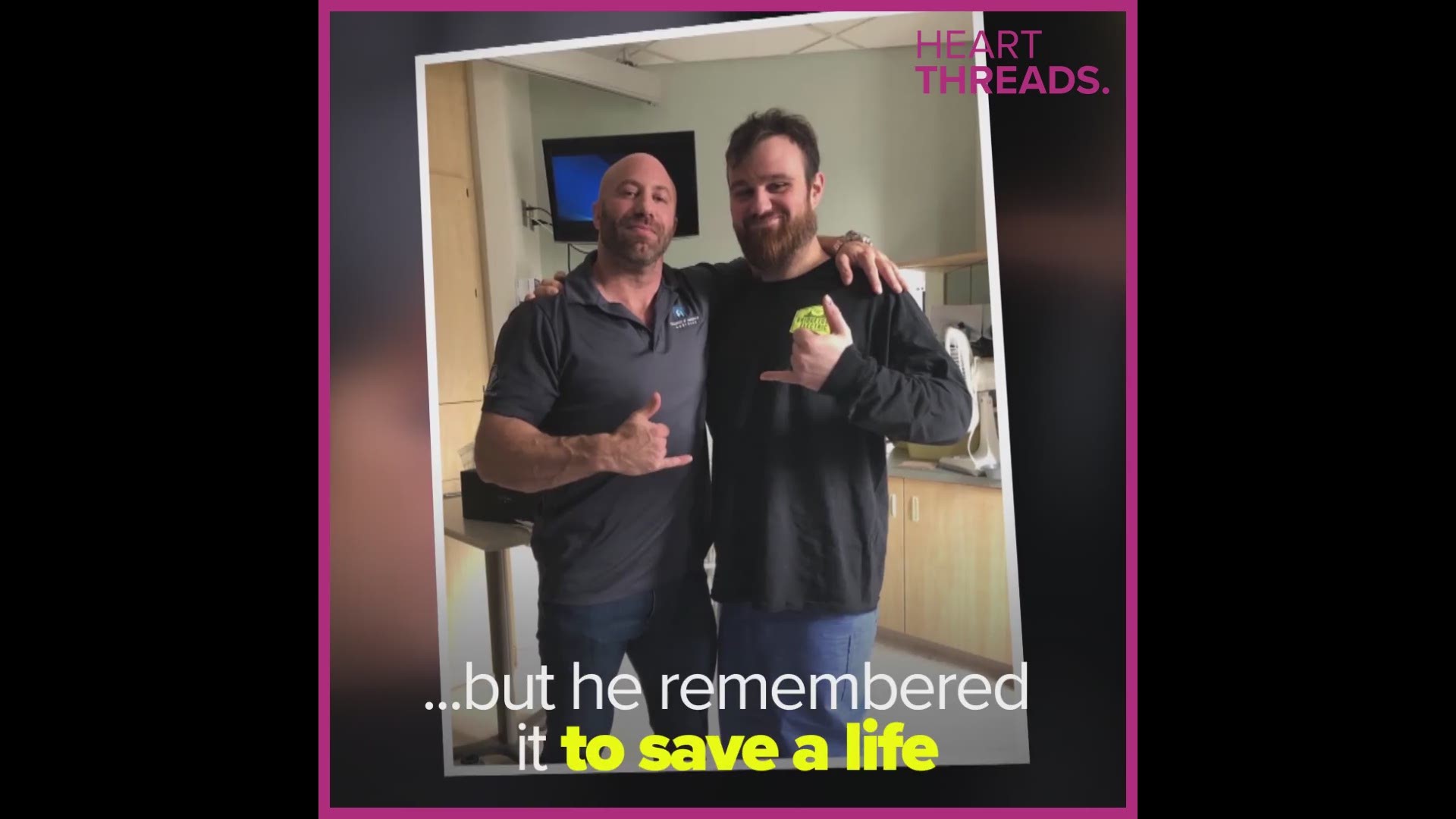 He learned CPR as a firefighter in the Marine Corps, but never used it. 22 years later, he used his training to save a young father.