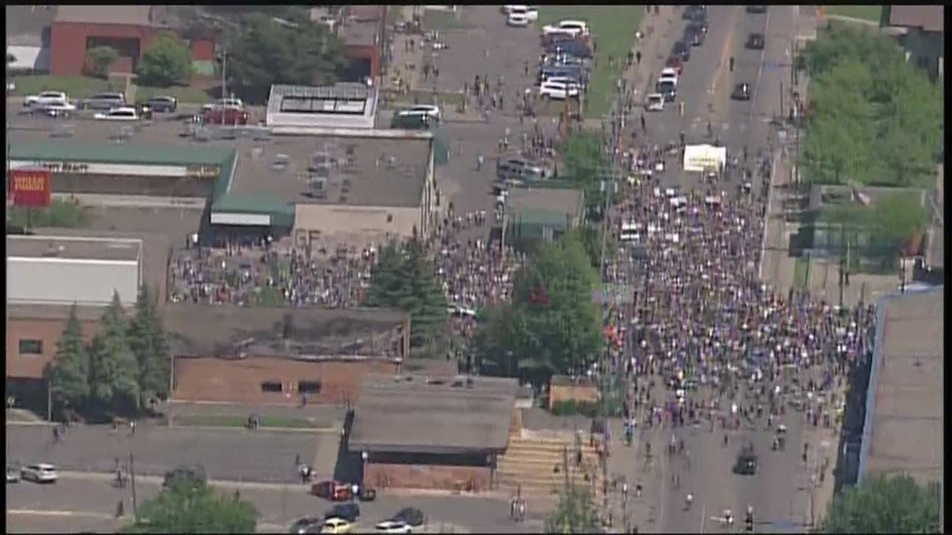 Peaceful demonstrations happening Saturday afternoon in Minneapolis after another night of unrest.