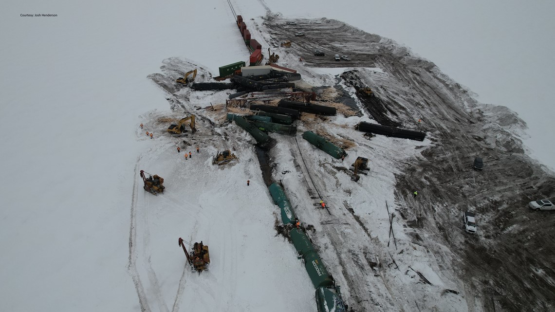 Train derailment spills hazardous materials in ND cbs19.tv