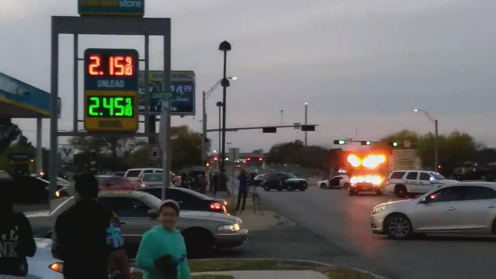 Viewer video shows the vehicle that led police on a chase in Killeen stopped along 195 and Rancier Ave.