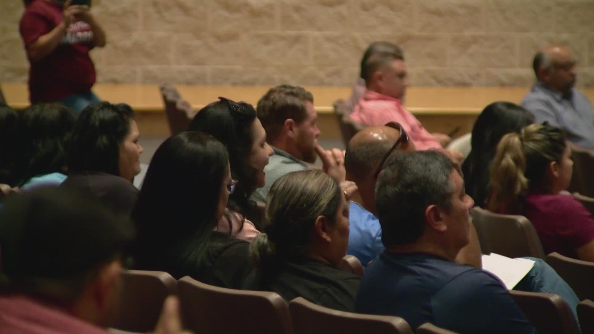 This is the school board's first meeting since the release of the Texas House's report on what happened at Robb Elementary on May 24.