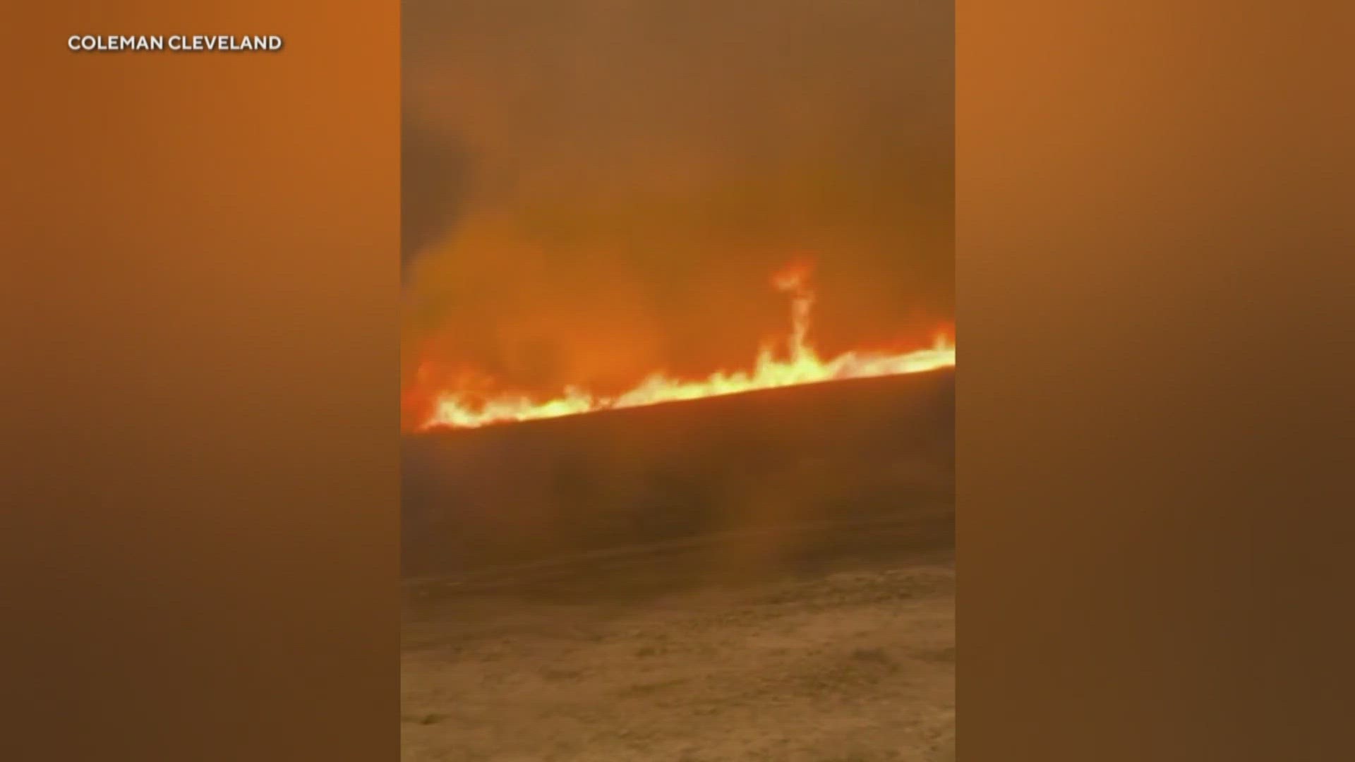 A new fire popped up in Hutchinson County last night, forcing evacuations of a nearby town.
