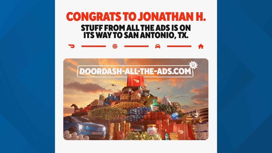 One of EVERYTHING: A San Antonio man has won stuff from every single Super Bowl ad, thanks to DoorDash - Vimarsana News