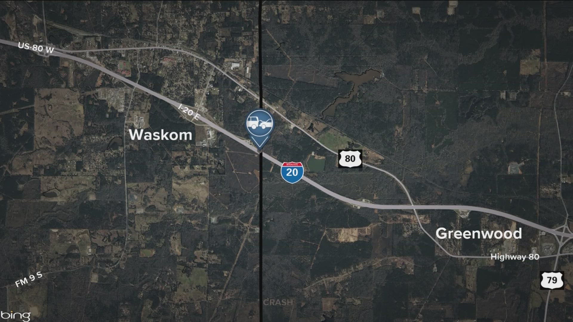 The vehicle crash happened Sunday morning near the border of Texas and Louisiana. They are part of a 48-person team that was headed to North Carolina.