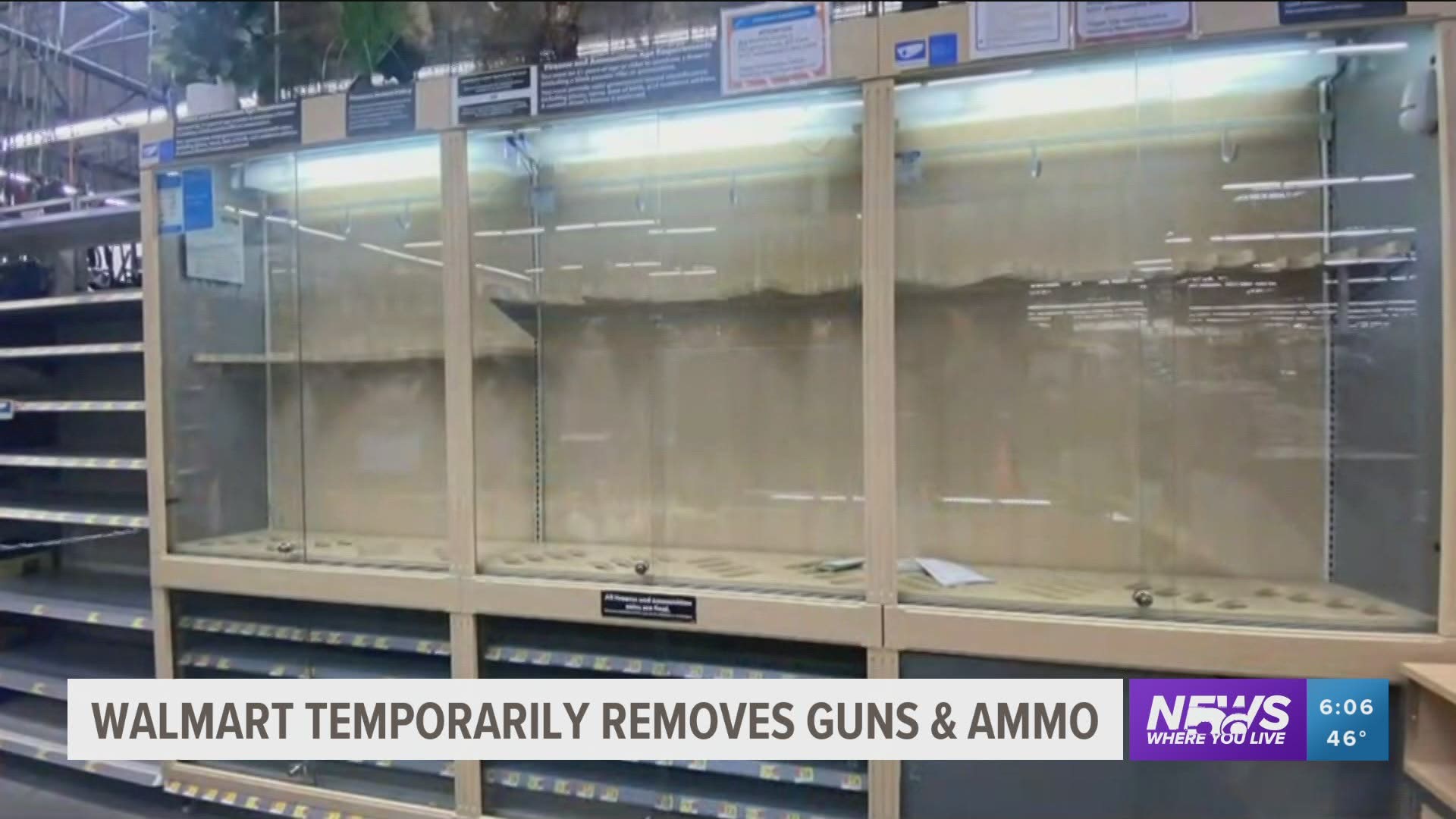 Customers can still buy firearms and ammunition from Walmart but will have to ask a store associate for help. https://bit.ly/2HJOIiX