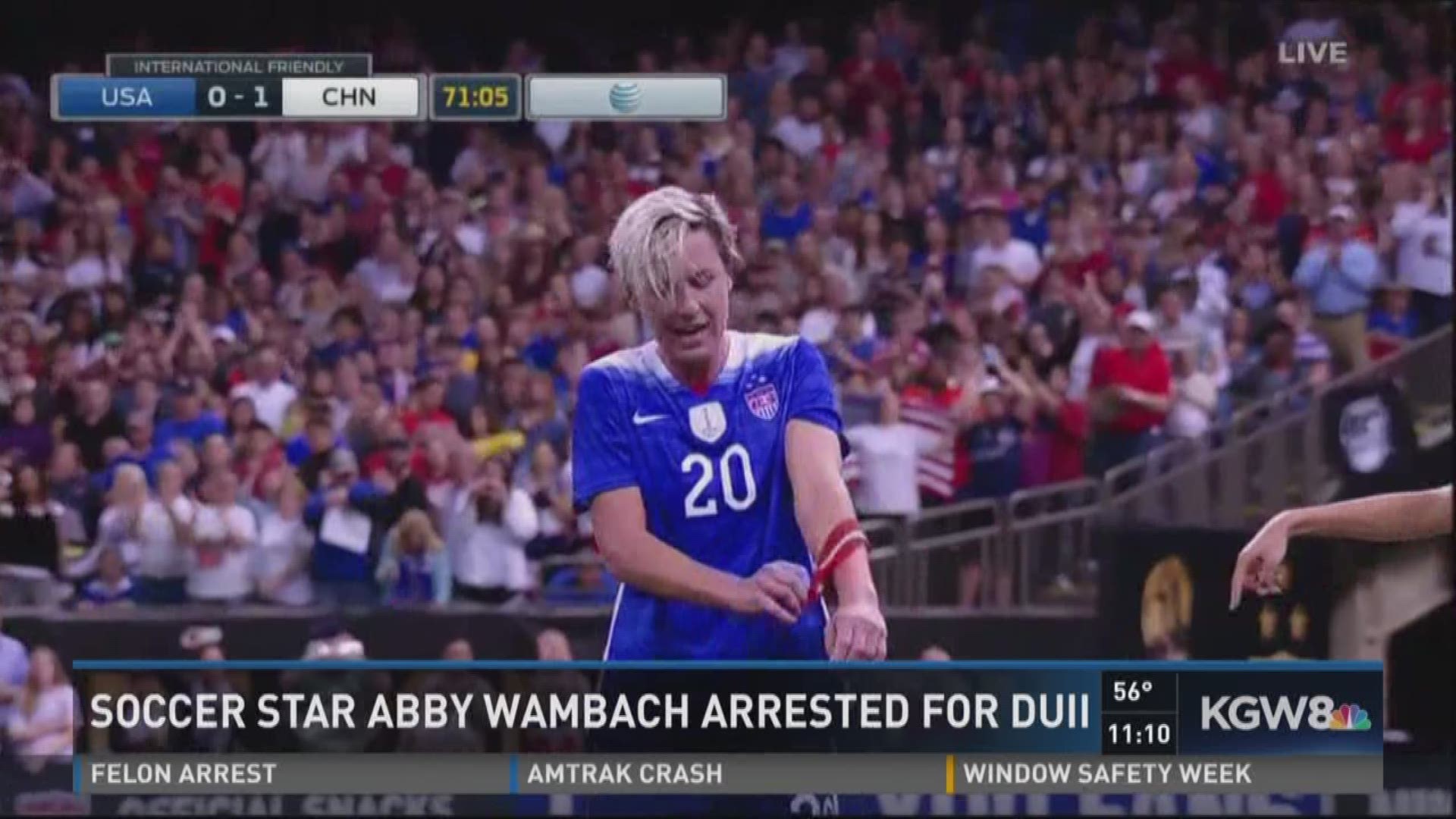 Retired soccer star Wambach arrested for DUII