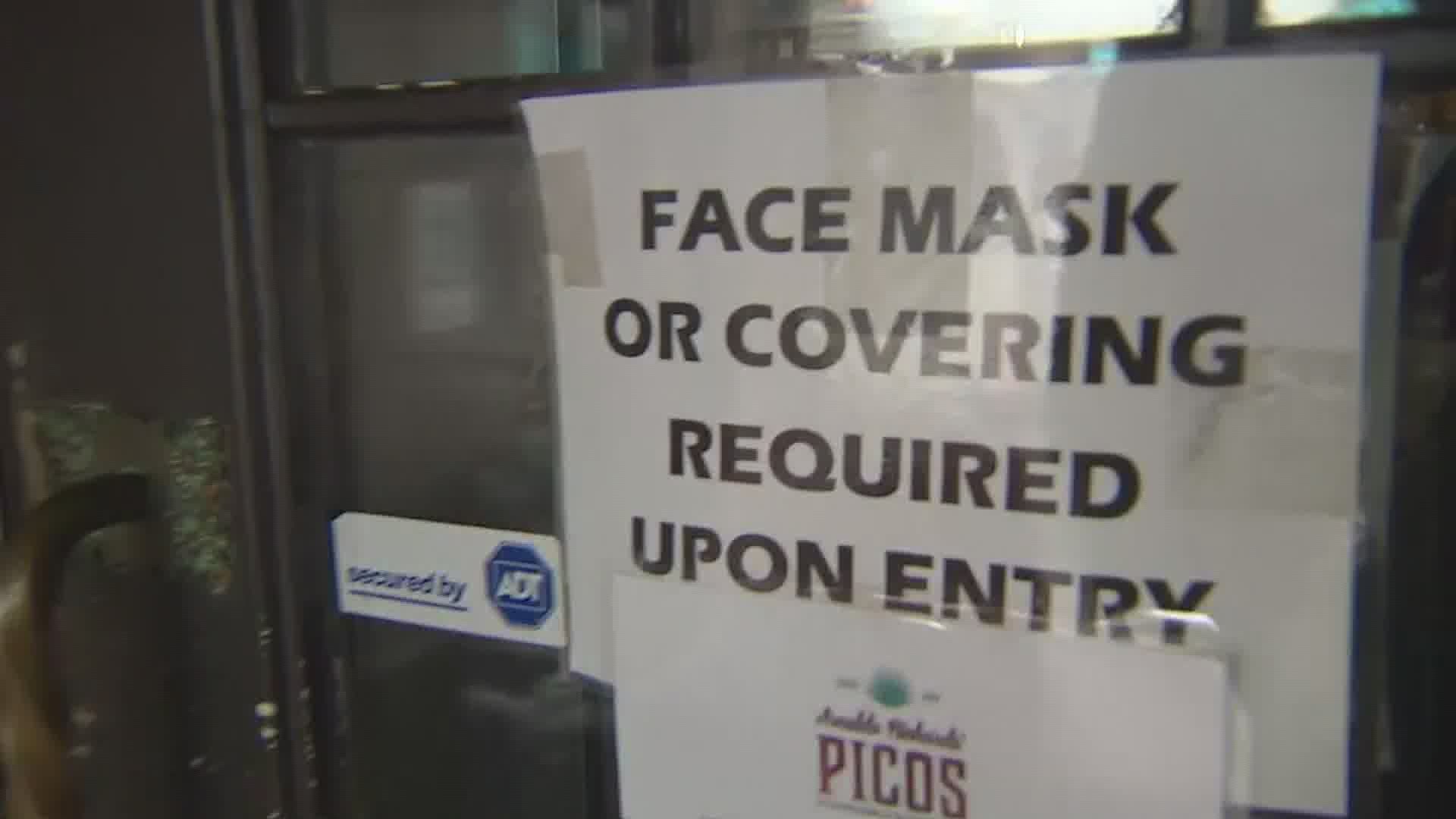 Some Houston-area restaurants plan to require face coverings after Gov. Abbott's mask mandate is lifted next week.