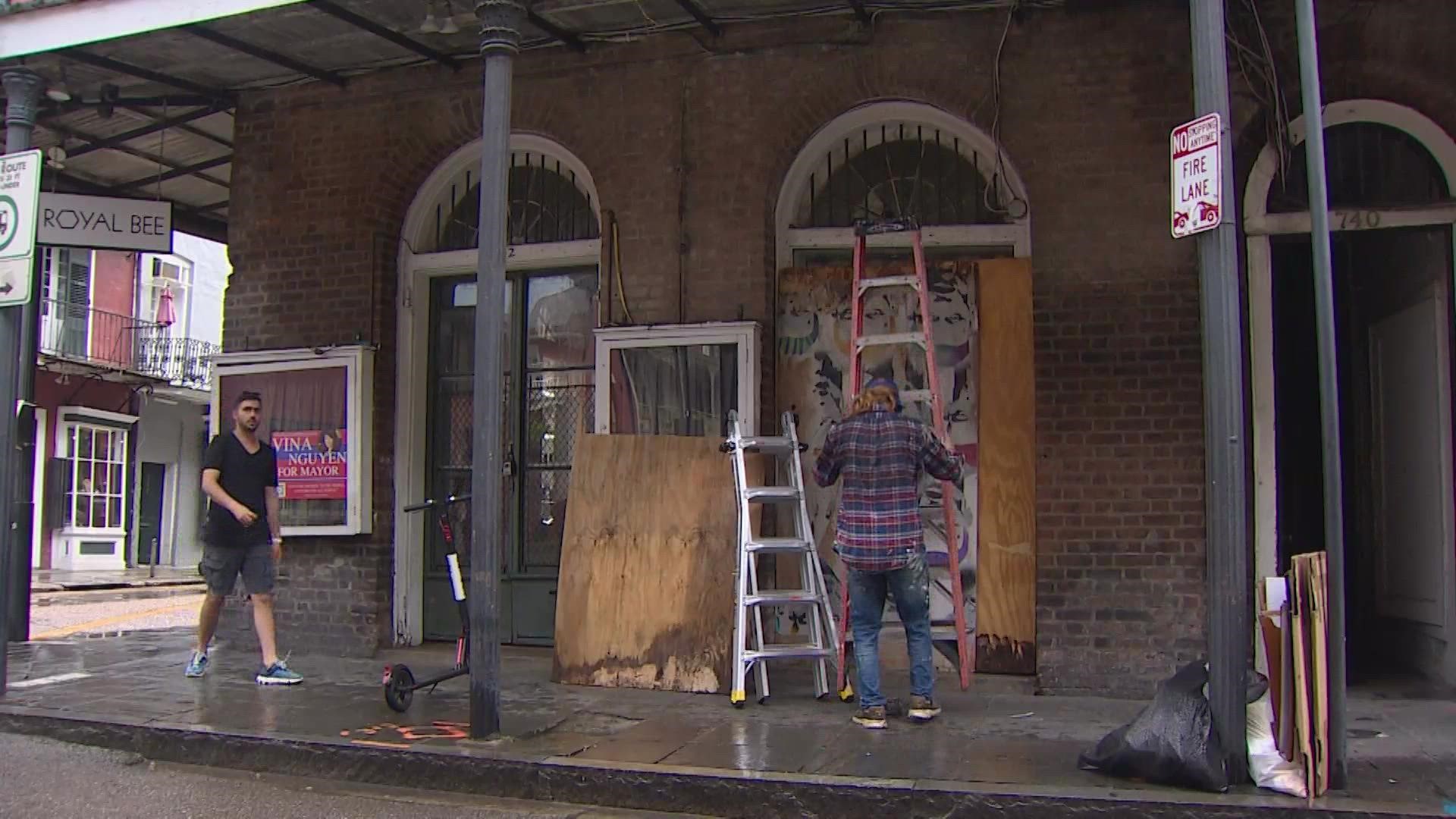 Businesses and people prepare to to face Hurricane Ida which will make landfall Sunday.