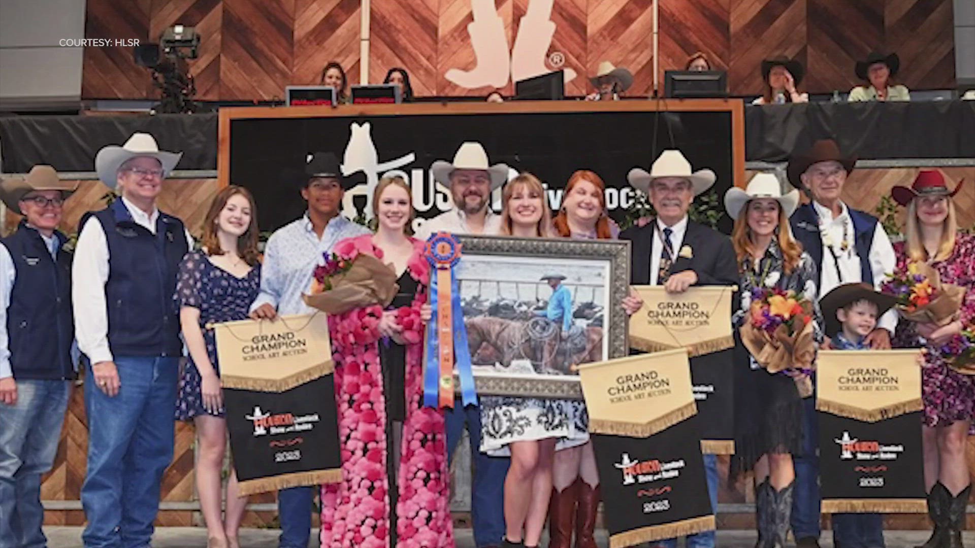 Brittany Hildebrand at Houston Livestock Show and Rodeo auction