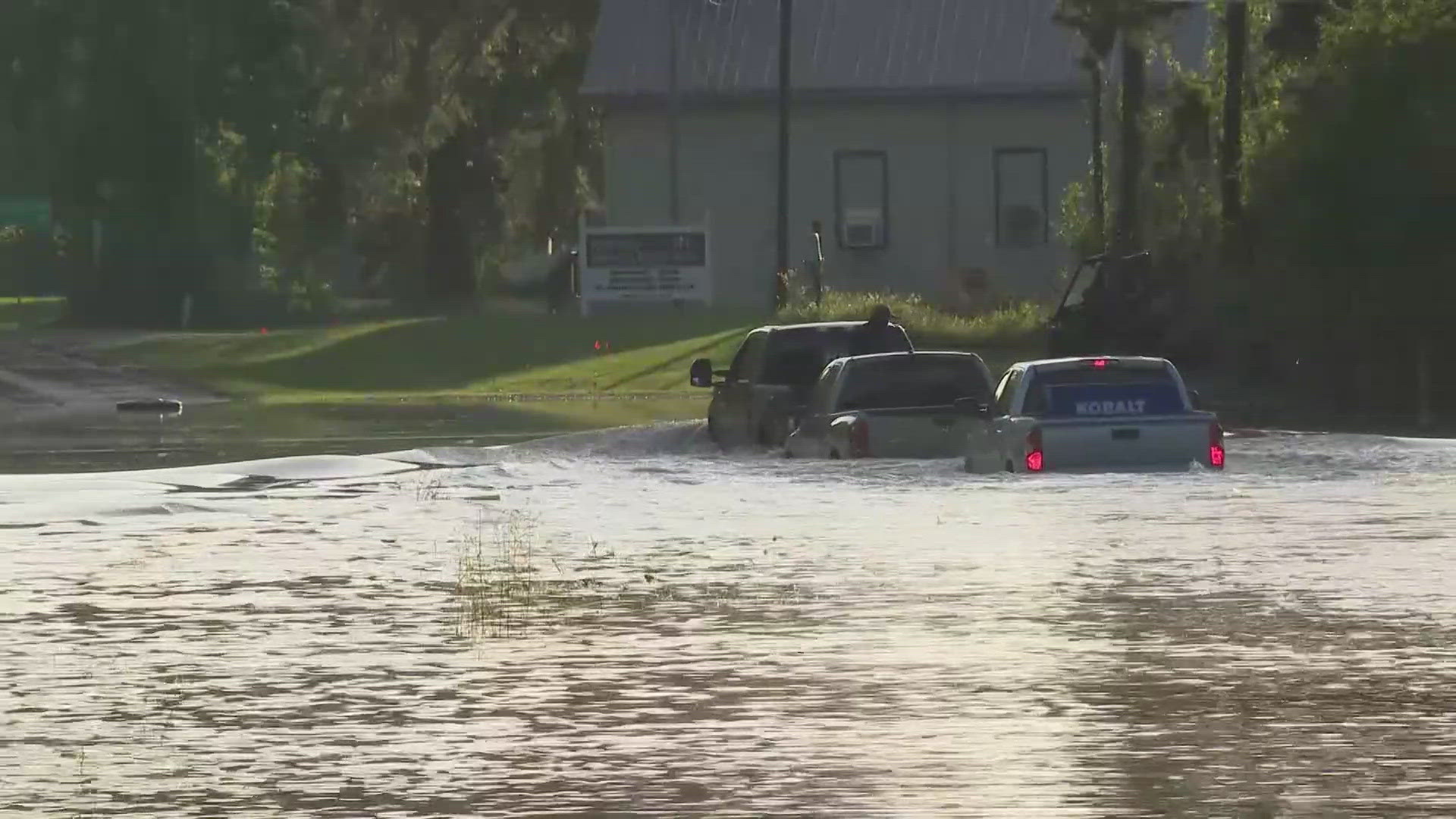 Mandatory evacuations were issued for residents in the unincorporated areas of Polk County living along the Trinity River and below the Lake Livingston Dam.