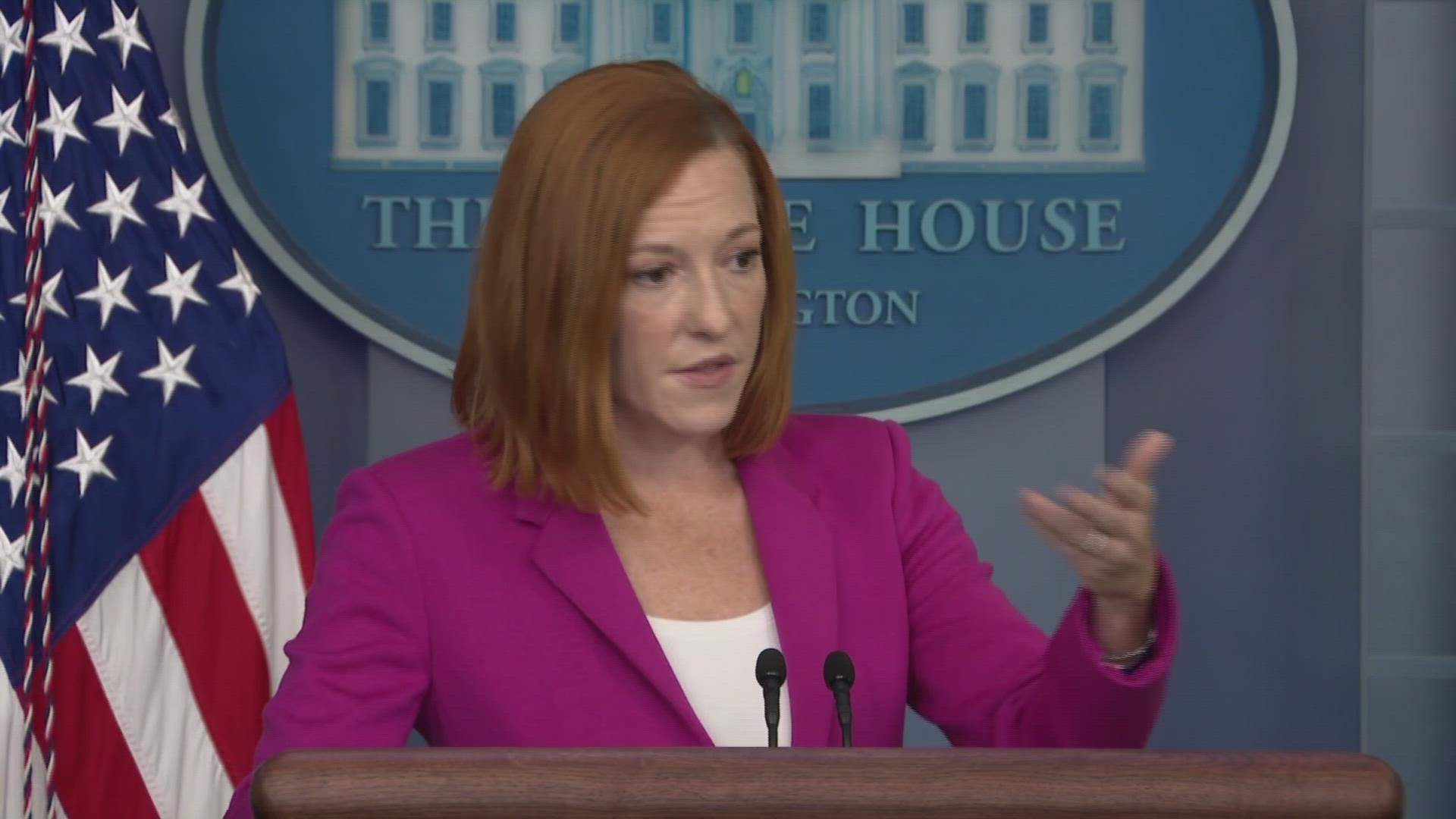 At a news briefing Thursday, White House spokesperson Jen Psaki discussed the images of border agents on horeseback.