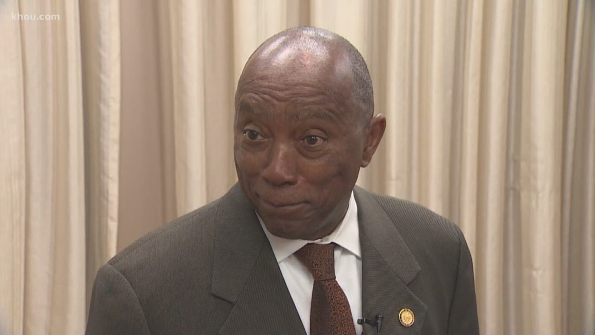 Houston Mayor Sylvester Turner talked on Sunday about the coronavirus threat in Houston.