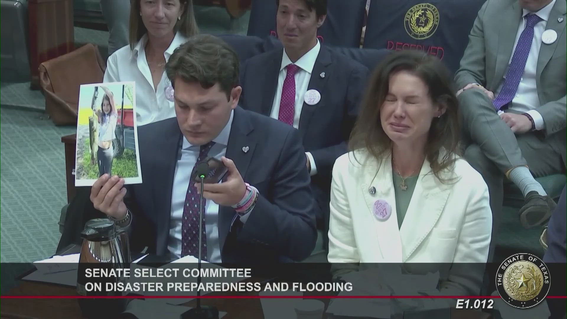 Families who lost daughters in the July 4 flood at Camp Mystic testified before a state Senate committee in favor of SB 1 to require more safety measures at camps.
