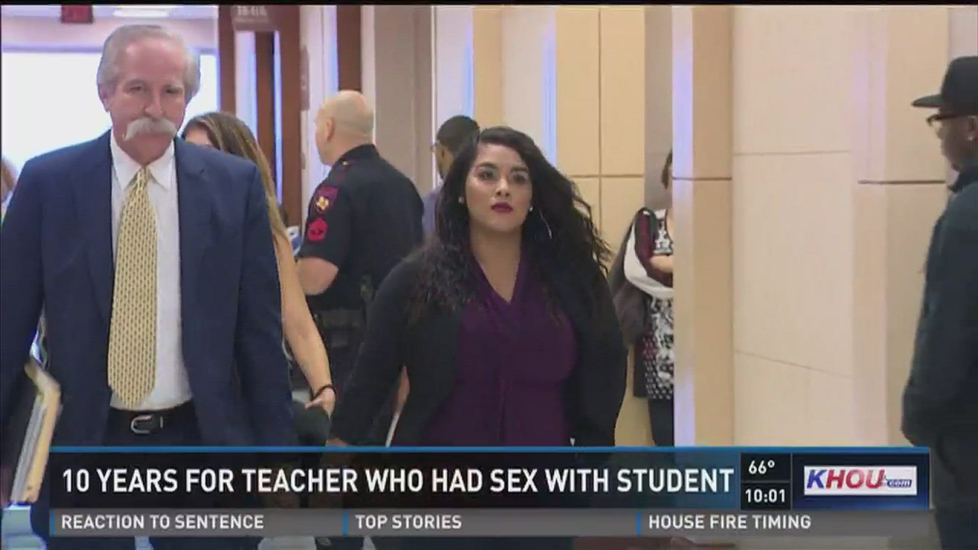 Teacher gets 10 years for sleeping with student