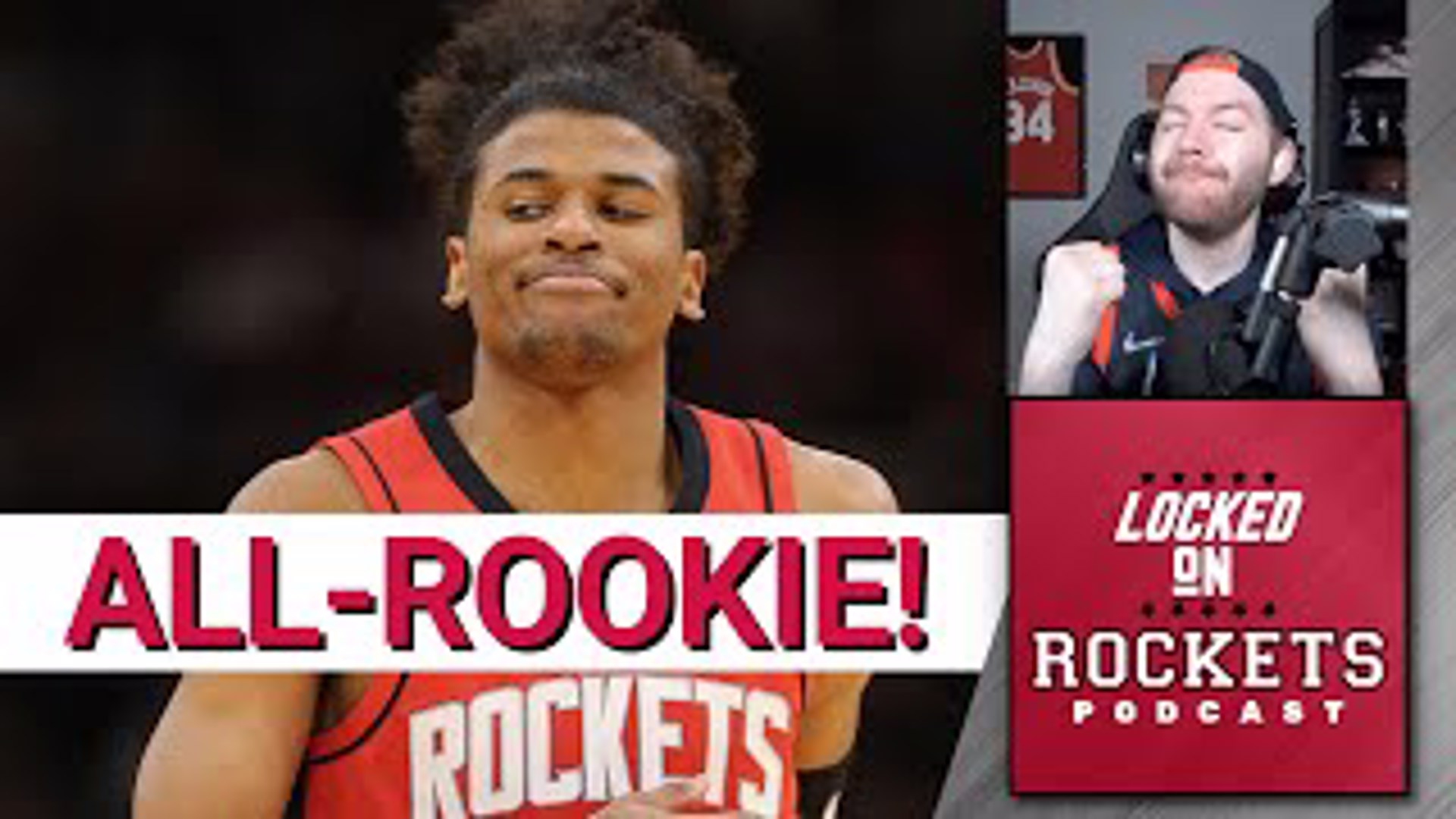 LockedOn Rockets host Jackson Gatlin reacts to Jalen Green being selected to the All-Rookie 1st team