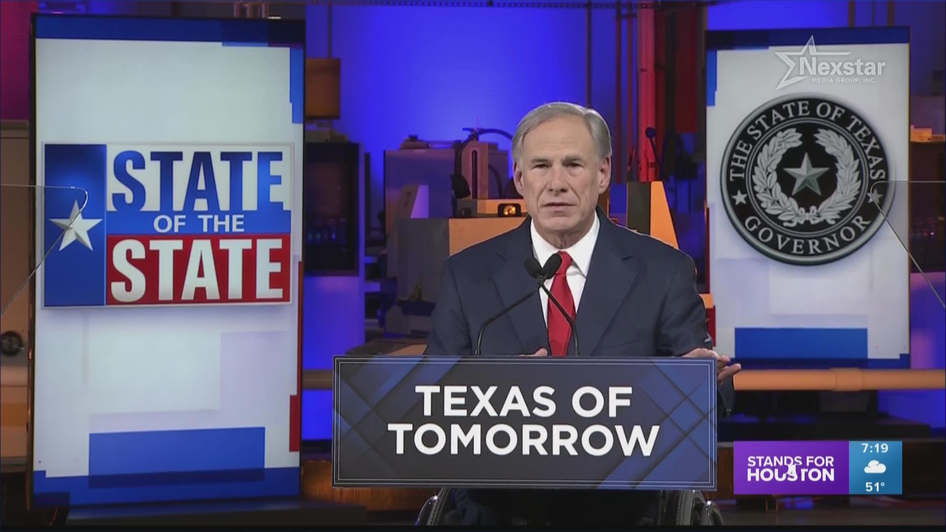 Gov. Greg Abbott spoke on the border crisis during his State of the State address.
