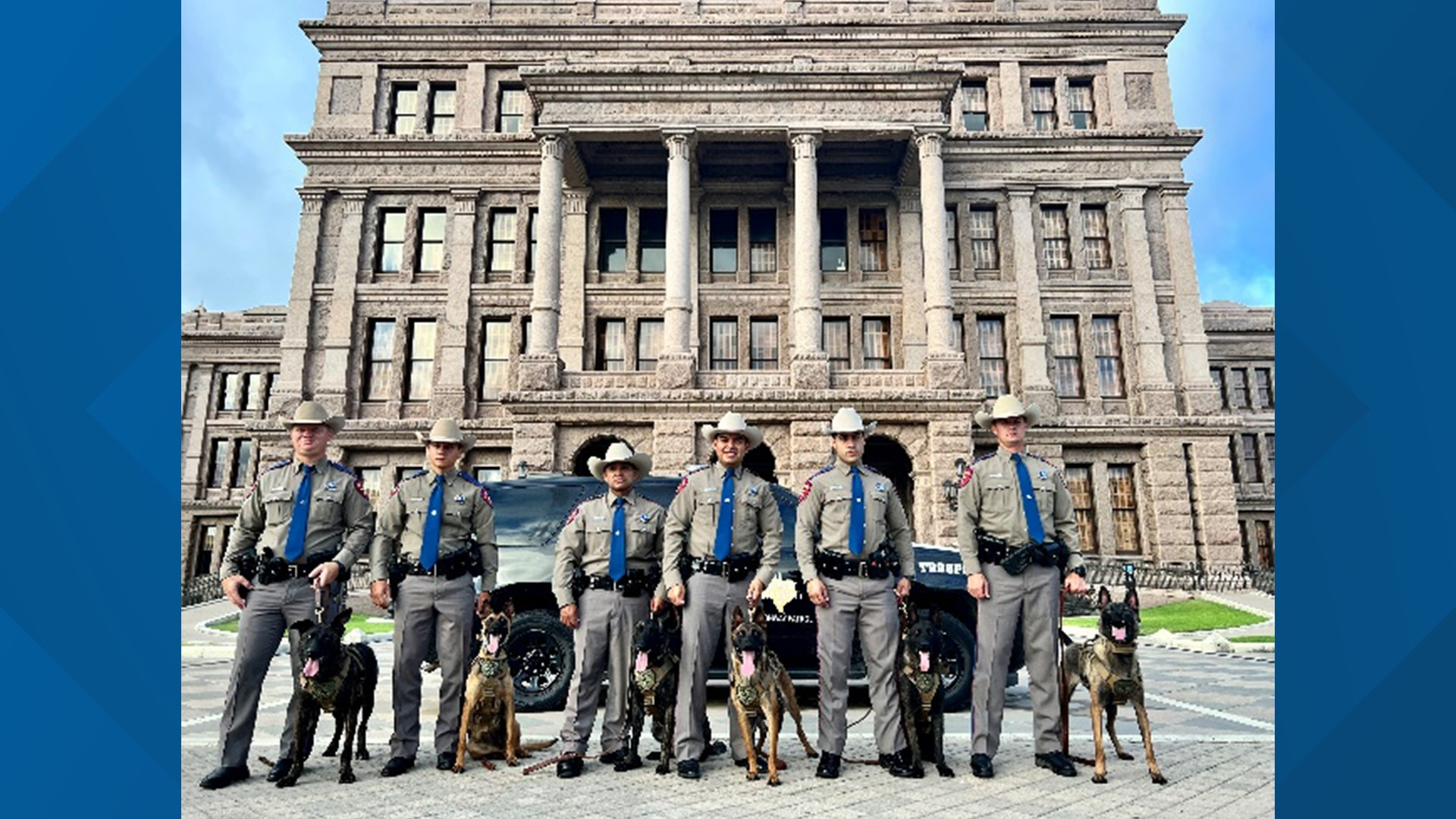 The inaugural class of the Texas Highway Patrol Canine Tracking Operations Program will be placed in regions along the state's border.