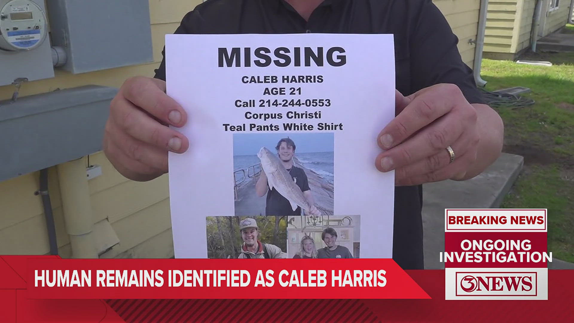 Harris has been missing since March 4 and was last seen at his off-campus apartment The Cottages at Corpus Christi on Ennis Joslin Road.