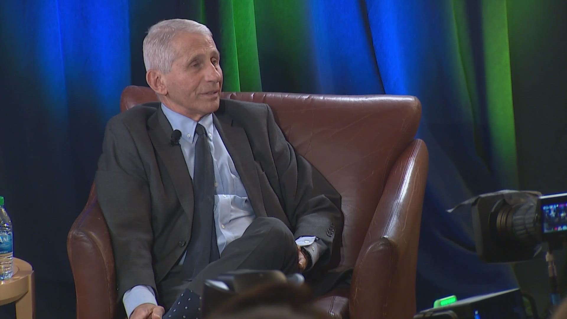 Fauci spoke to a group of about 100 Fred Hutch employees about his career and the direction of the COVID-19 pandemic in the upcoming fall and winter seasons.
