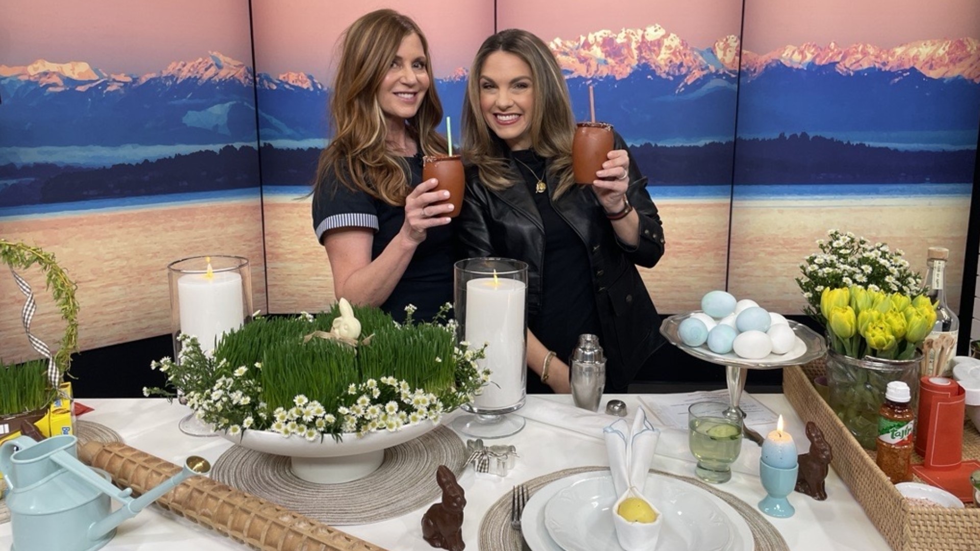425 Magazine lifestyle contributor Monica Hart uses lots of nature's bounty and a healthy amount of sugar to set this Easter table. #newdaynw