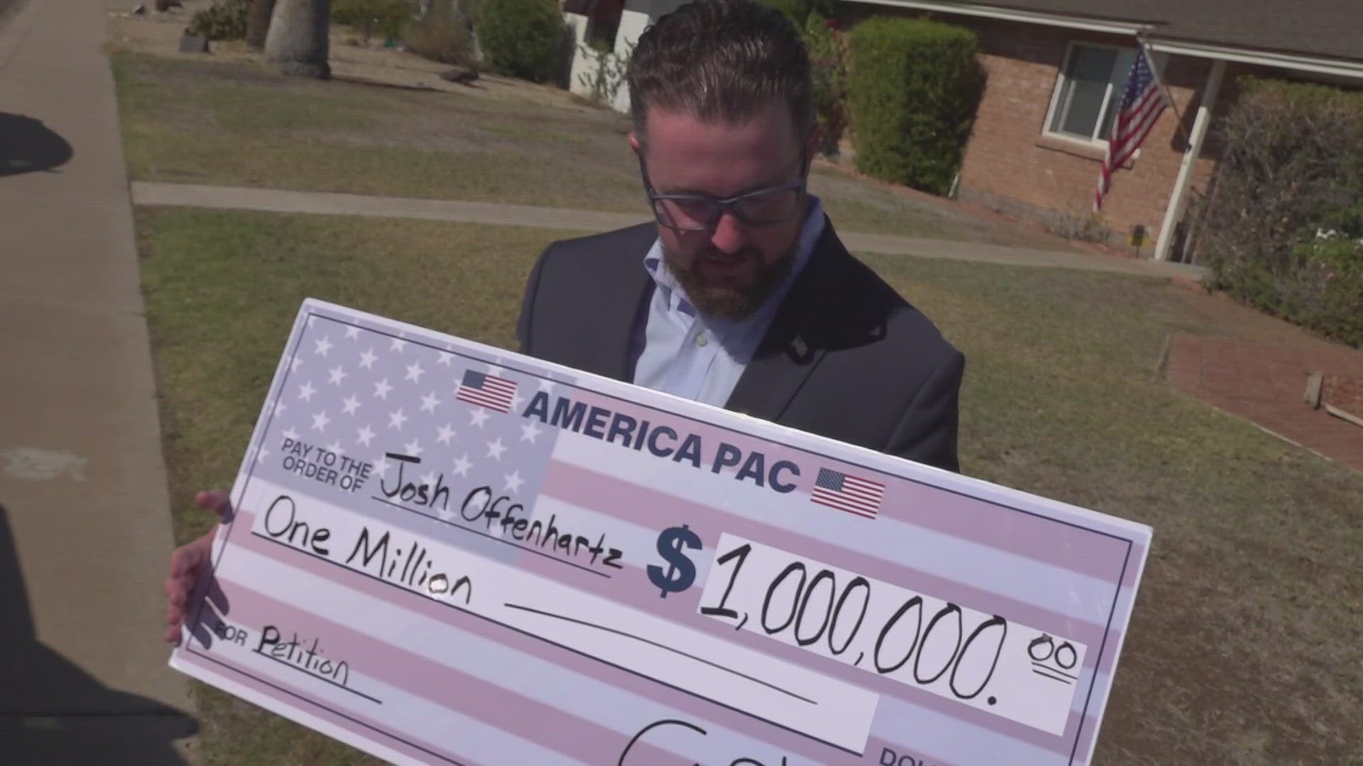 The Phoenix resident was one of two Arizonans to receive the $1,000,000.