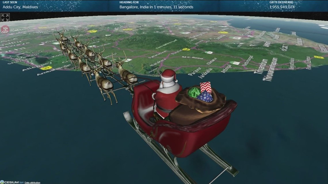 NORAD Santa Tracker 2022 Live: Where Is Santa Claus Right Now? | Cbs19.tv