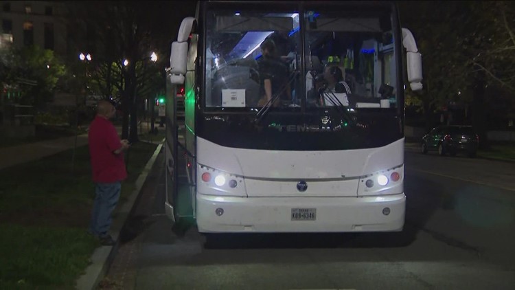 Gov. Abbott announces first migrant bus to arrive in New York City