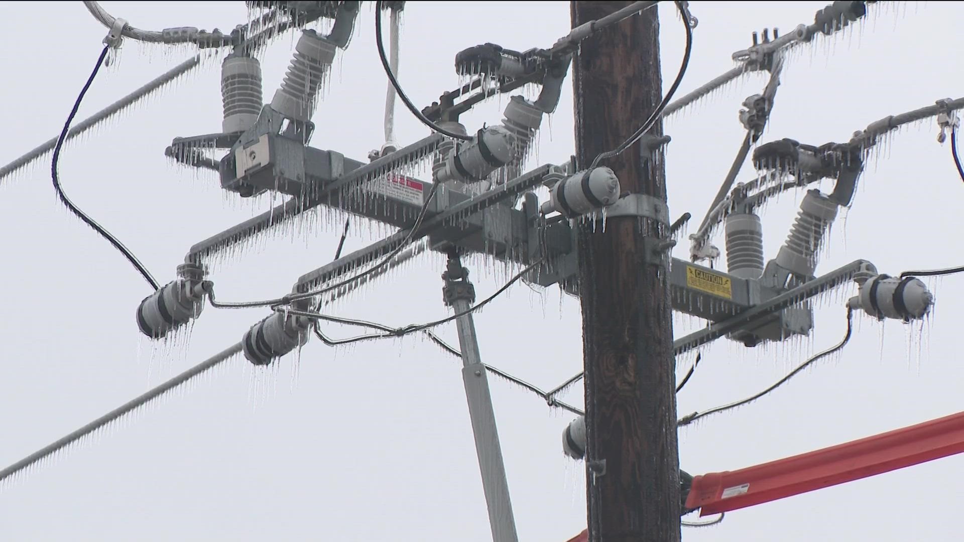 Austin Energy crews have been working to restore power to thousands of customers Wednesday.