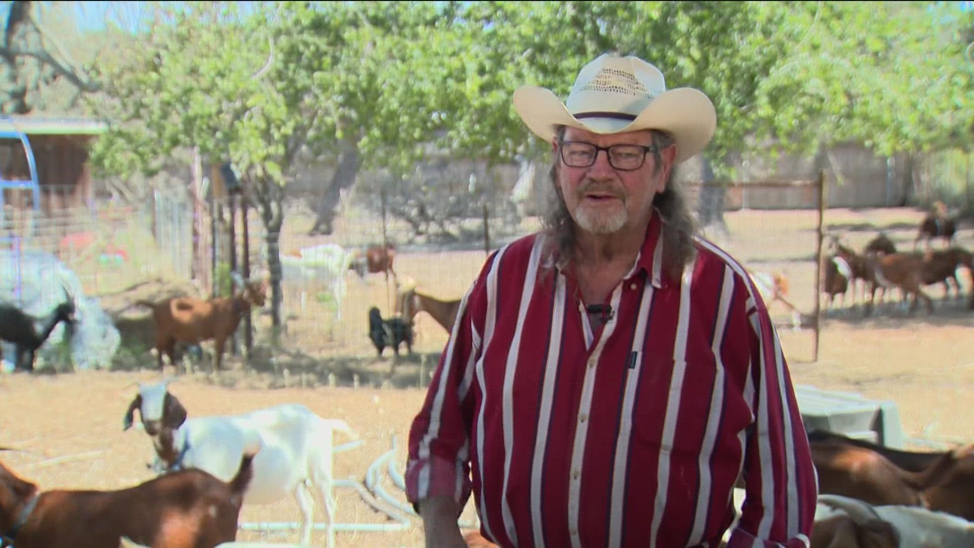KVUE spoke with one man who had to race from North Austin to the Henly area to save his herd of goats while his friend's property burned.