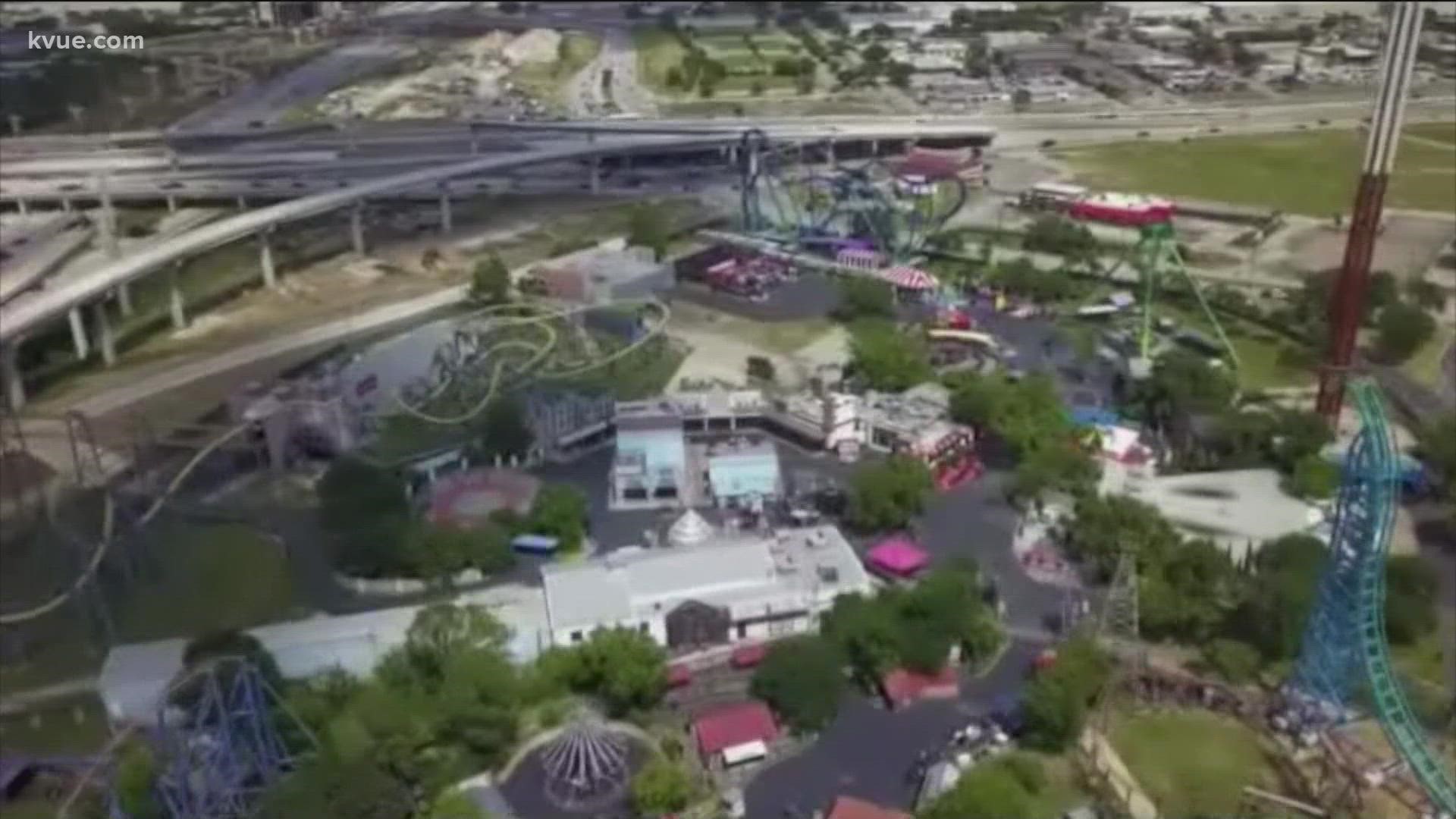The Six Flags Over Texas amusement park was originally slated to be demolished to make way for an industrial development.