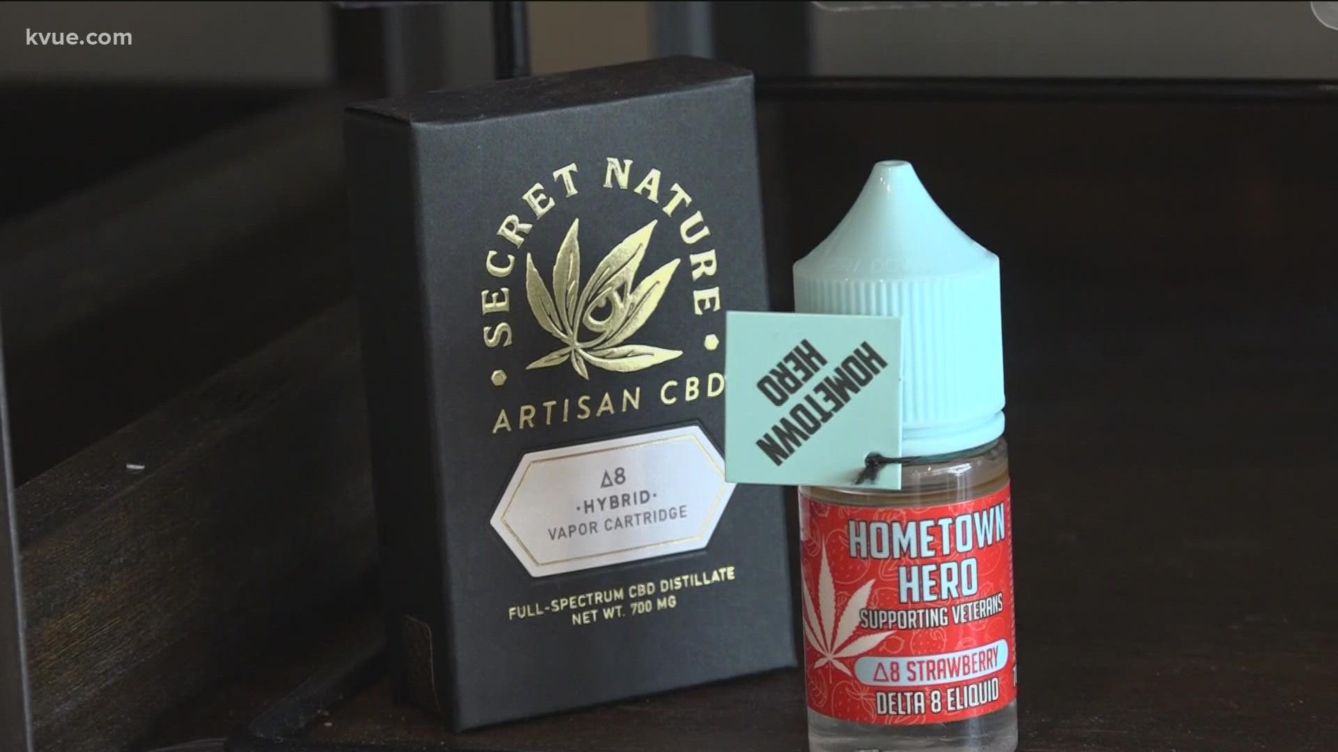 An update from the Texas Department of Health Services says delta-8 THC is illegal in Texas. That's confusing business owners who have been selling it.